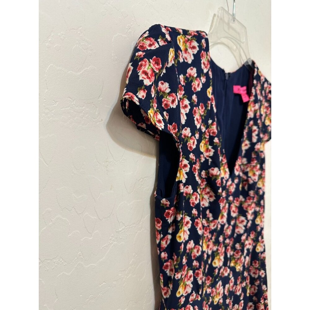 Y2K Floral Dainty Betsey Johnson Dress Size 2 Fairy Beachy Festival Pinup Event - Picture 6 of 13